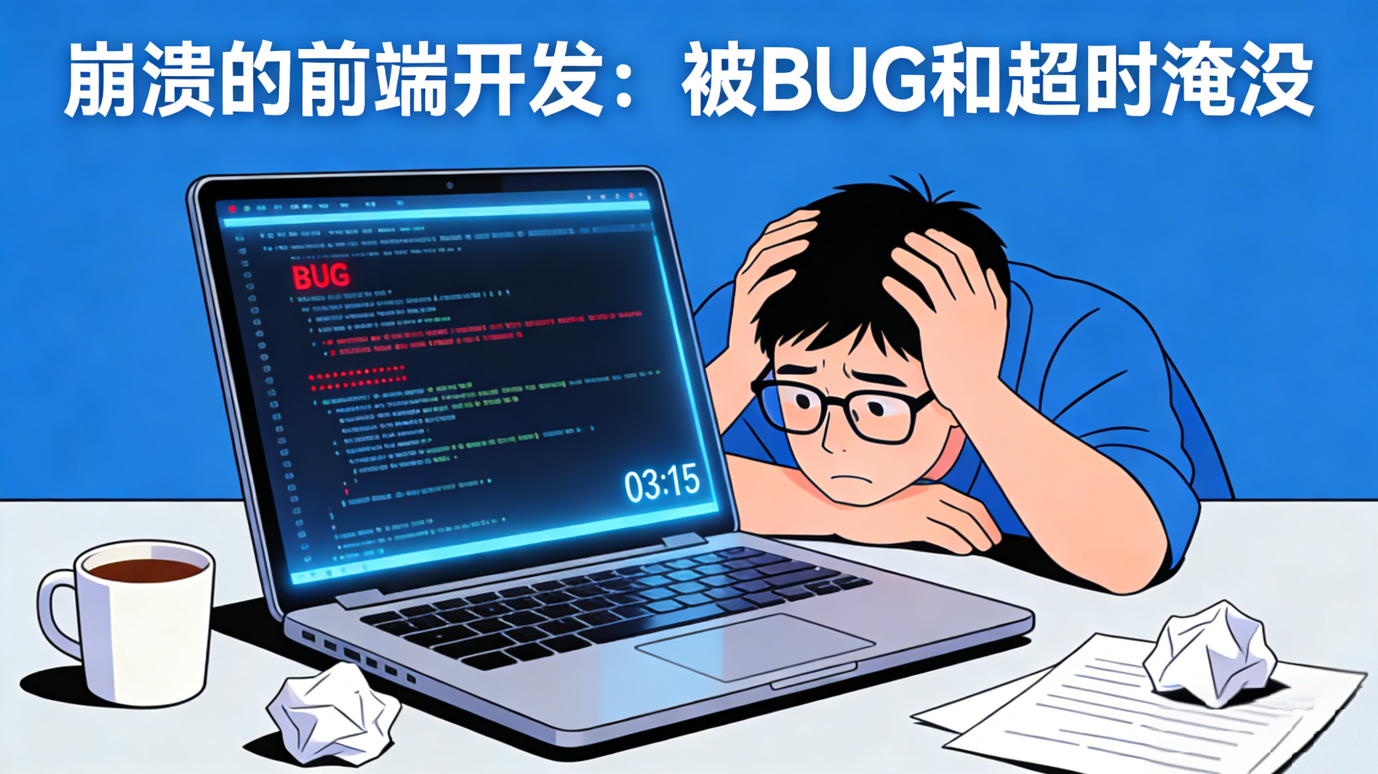 崩溃的前端开发:被 BUG 和超时淹没